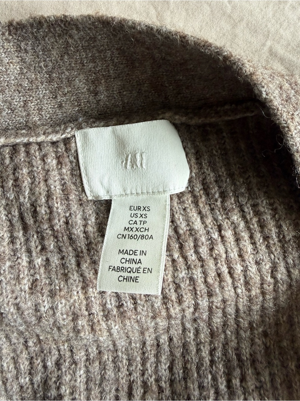 H&M Ribbed Button-Front Cardigan Sweater - Picture 3 of 4
